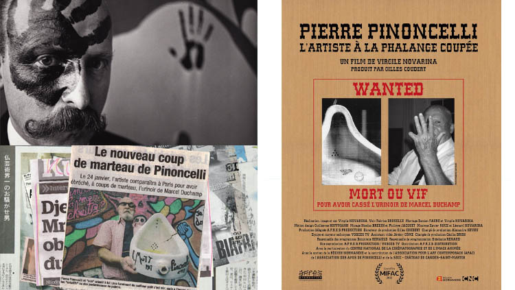 Projection Pierre Pinoncelli